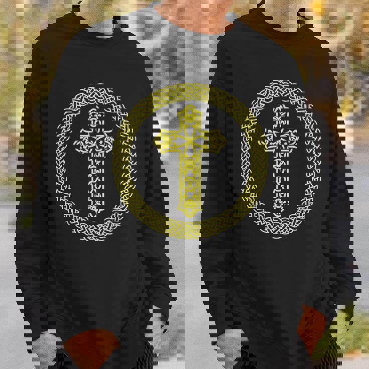 ケルト十字架 キリスト教 聖書 神 信仰 イエスキリスト スウェットシャツ 彼への贈り物