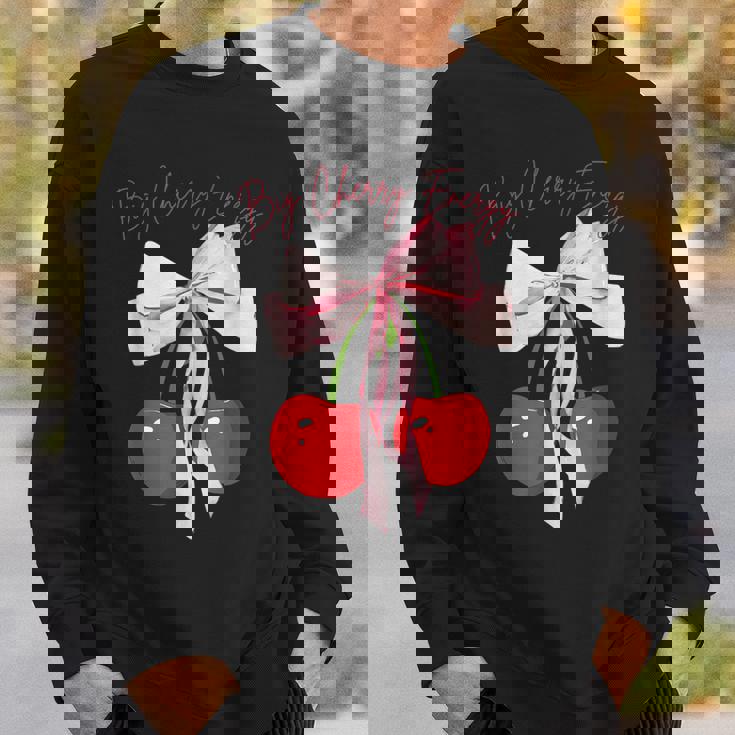 コケット さくらんぼのリボン ビッグチェリー エネルギー キュート コケット スウェットシャツ 彼への贈り物