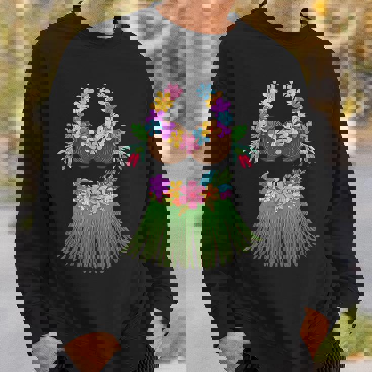 ココナッツブラ レイ 花 草 スカート フラ パーティー ハロウィン スウェットシャツ 彼への贈り物