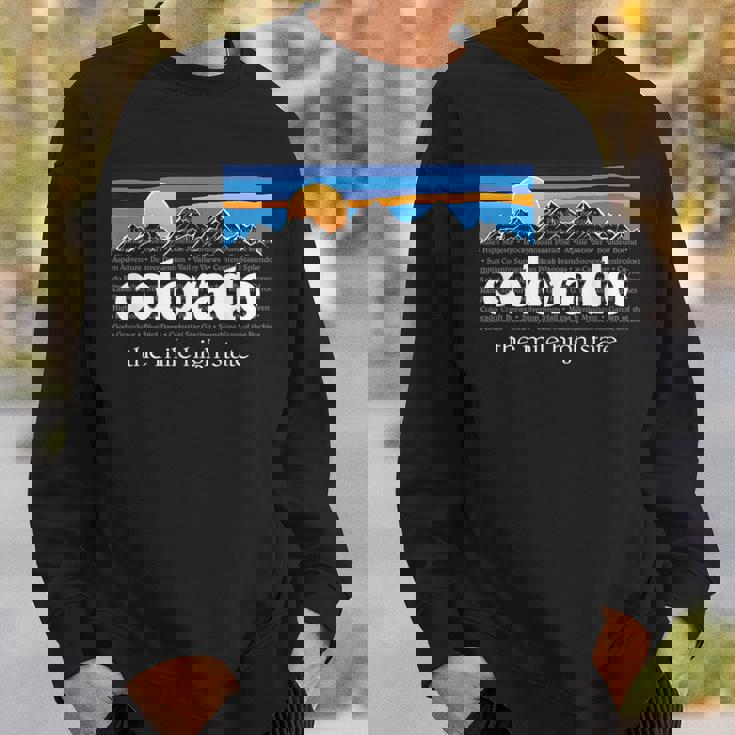 コロラドアンダーグラウンド コロラドマウンテン ヴィンテージ コロラド スウェットシャツ 彼への贈り物