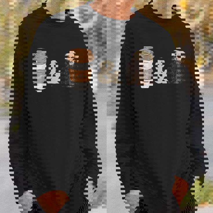 コーヒーとかわいいラッコ スウェットシャツ 彼への贈り物