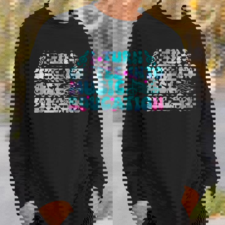 コーヒーを音楽教育学校の先生に変える スウェットシャツ 彼への贈り物