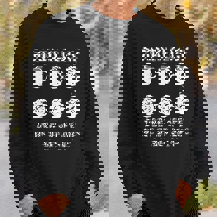 コーヒーカップをドーナツに変える面白いトポロジー 数学の先生 スウェットシャツ 彼への贈り物