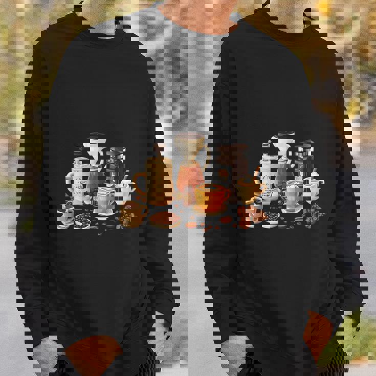 コーヒー愛好家アートギフト スウェットシャツ 彼への贈り物