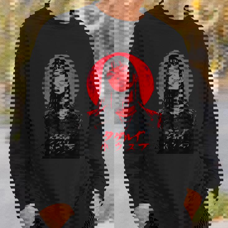 ゴシック アニメ 鬼 わいふ かわいい 日本 漫画 ヴェーパーウェア レトロ スウェットシャツ 彼への贈り物