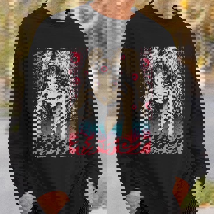 ゴス グランジ 鬼 アニメ 少女 ワイフ ホラー オルト 美学 スウェットシャツ 彼への贈り物