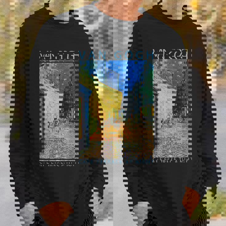 ゴッホ 面白いtシャツ アート 夜のカフェテラス 印象派 絵画 メンズ レディース 面白い 服 美術 油彩画 スウェットシャツ 彼への贈り物