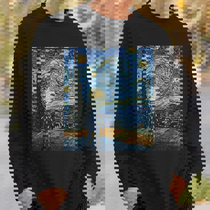 ゴッホにインスパイアされた先見の明のある宇宙飛行士未来の宇宙飛行士 スウェットシャツ 彼への贈り物