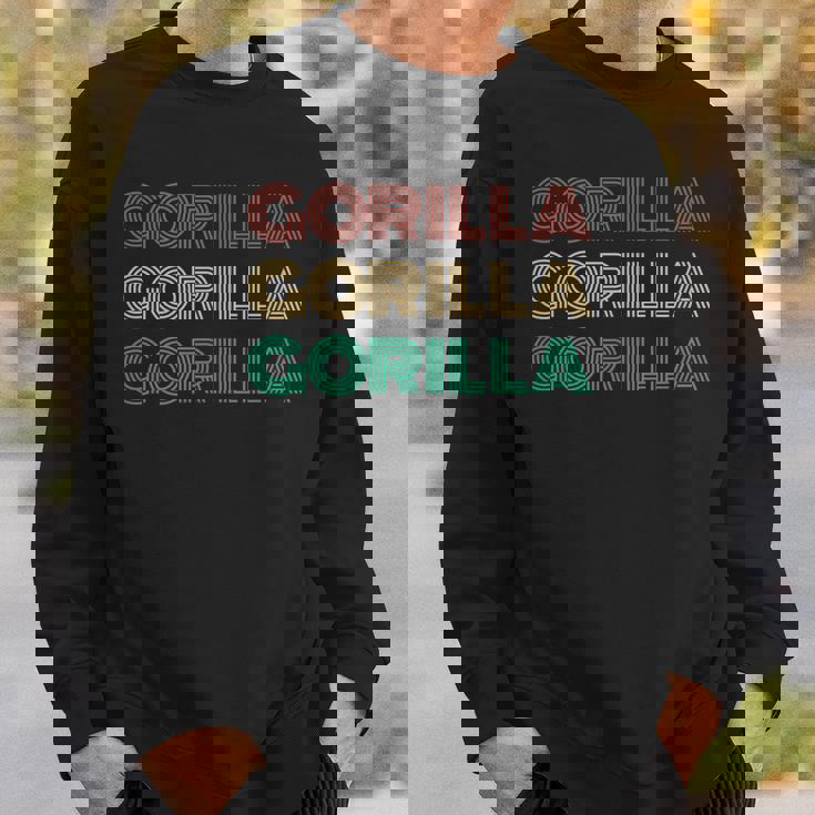 ゴリラ 学名 Gorilla Gorilla Gorilla 生物学 亜種 分類 ニシローランドゴリラ 猿 さる サル スウェットシャツ 彼への贈り物