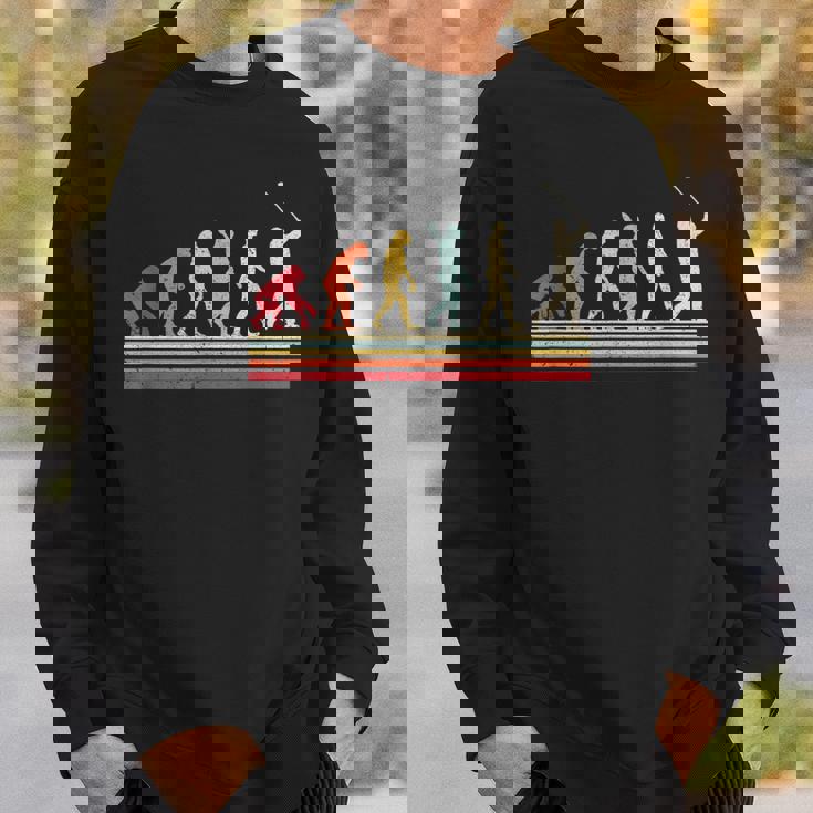 ゴルファー&ゴルファーへのレトロなゴルフエボリューションギフト スウェットシャツ 彼への贈り物