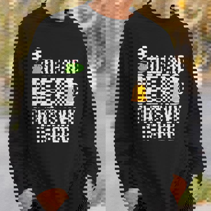 メンズ メンズ ゴルフウェア ゴルフとビール That's Why I'm Here スウェットシャツ 彼への贈り物