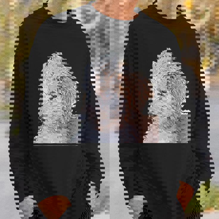 ゴールデンドゥードル 犬 ペット 動物 グラフィック かっこいい おもしろい かわいい スウェットシャツ 彼への贈り物