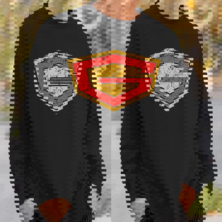 サイエンス忍者チーム ガッチャマン ビンテージアニメーションシリーズロゴ スウェットシャツ 彼への贈り物