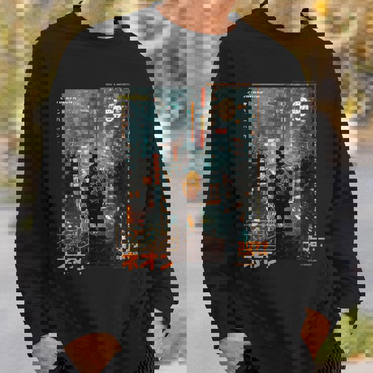 サイバーパンク の 都会 の 日本の ヴェイパーウェーブ の レトロ フューチャー スウェットシャツ 彼への贈り物