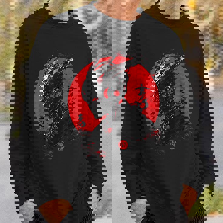 サイバーロボ サムライ メカヘルメット 日本アニメ アート スウェットシャツ 彼への贈り物