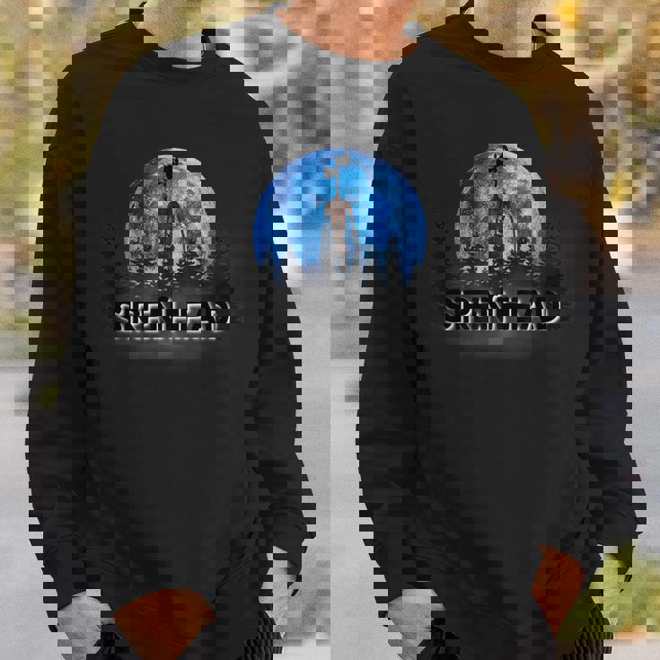 サイレンヘッド、サイレンの頭から脱出するのが大好きな漫画の猫、 スウェットシャツ 彼への贈り物