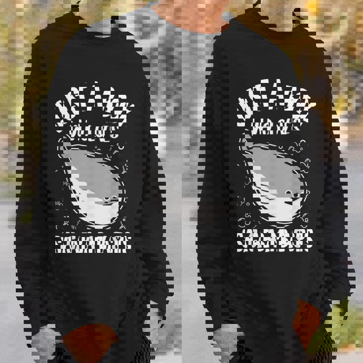 サカバンバスピスの面白い魚ミームが大好きなジャスト・ア・ボーイ スウェットシャツ 彼への贈り物