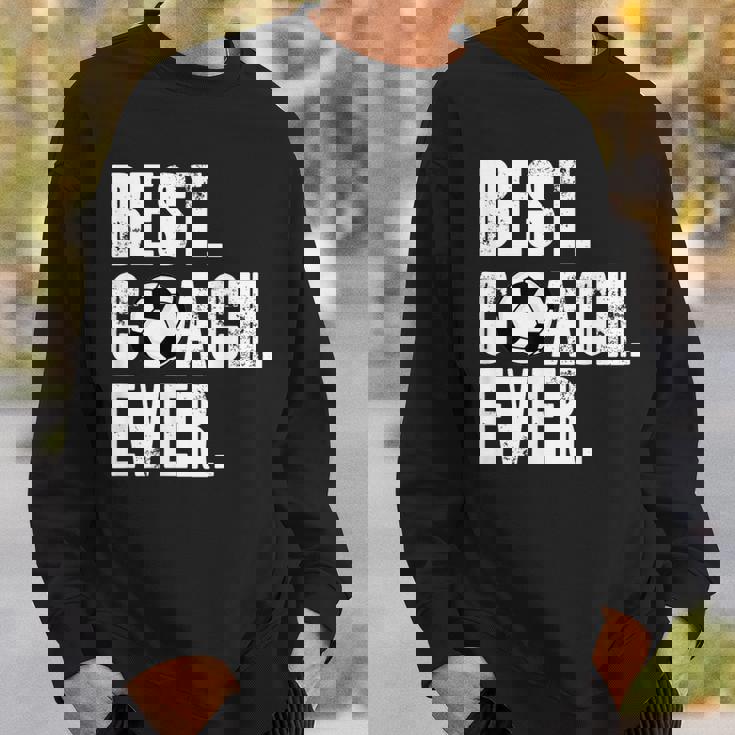 サッカーコーチtシャツ サッカー史上最高のコーチギフト。 スウェットシャツ 彼への贈り物