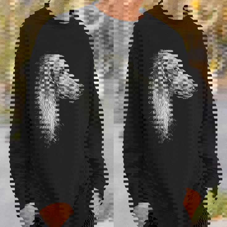 サルーキ 犬 モチーフ ペットアート サルーキ スウェットシャツ 彼への贈り物