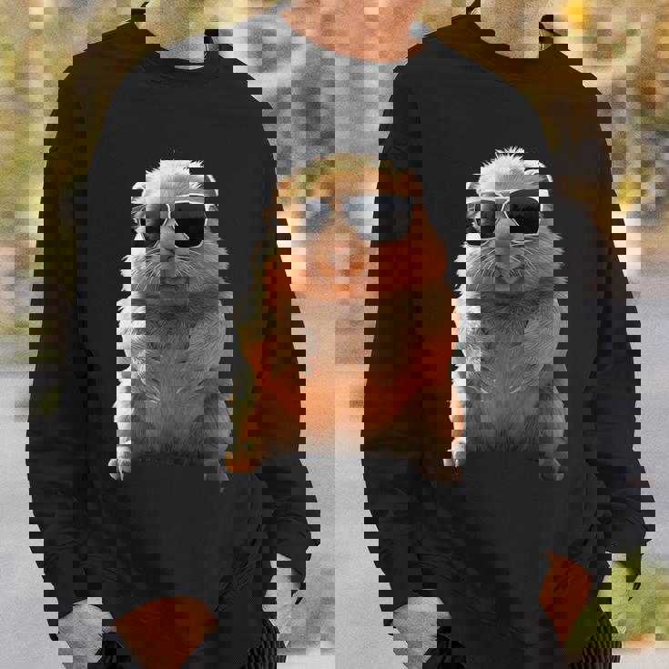 サングラスをかけたウォンバット オーストラリア かわいい ウォンバット スウェットシャツ 彼への贈り物