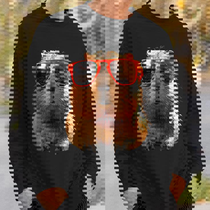 サングラスをかけたカピバラ Be Capy カピバラ げっ歯類 Capybara スウェットシャツ 彼への贈り物