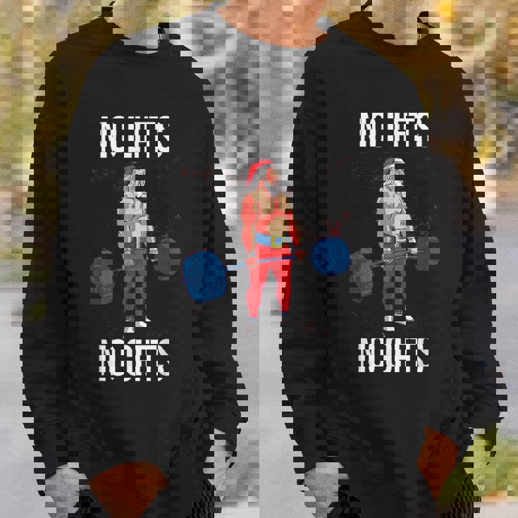 サンタ クリスマス 面白いtシャツ ウエイトリフティング 筋トレ メンズ おもしろ 面白い 服 おもしろグッズ ネタ スウェットシャツ 彼への贈り物