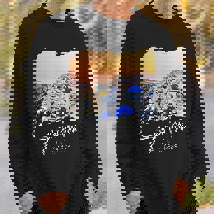 サントリーニ ギリシャ絵画 サントリーニ スウェットシャツ 彼への贈り物