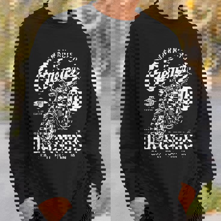 サンフランシスコ カフェ レーサー ドラッグスター レトロ バイク バイカー スウェットシャツ 彼への贈り物