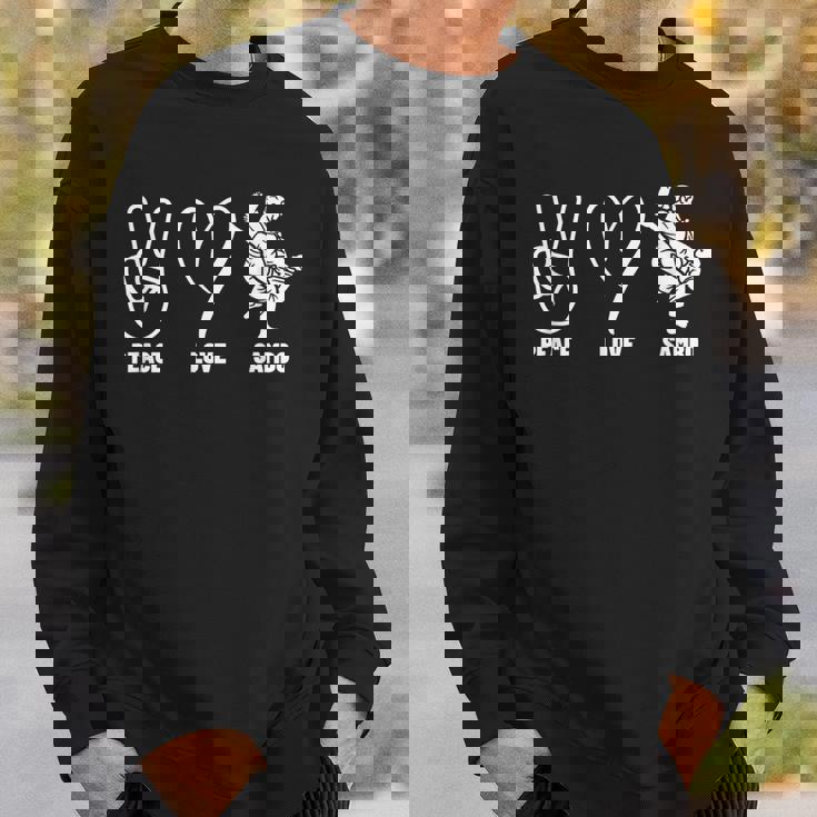 サンボ コーチ ピース ラブ サンボ スウェットシャツ 彼への贈り物