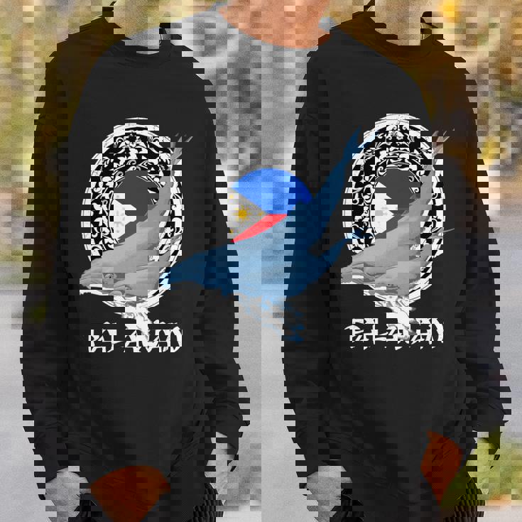 ザトウクジラ パラワン フィリピン 長袖tシャツ スウェットシャツ 彼への贈り物