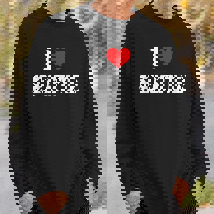 シアトル I Hearteattle I Loveeattle スウェットシャツ 彼への贈り物