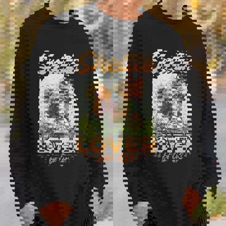 シェットランド・シープドッグ・ドッグ・シェルティー-シェルティ・ラヴァー・フォー・ライフ スウェットシャツ 彼への贈り物