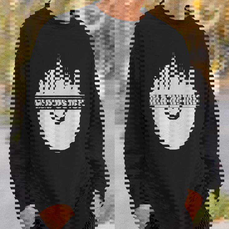 シカゴハウスミュージックシカゴスカイライン Edm Dj シカゴハウス スウェットシャツ 彼への贈り物