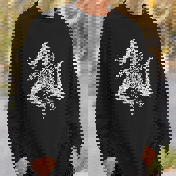 シチリア イタリア 旗 トリスケリオン シチリア パレルモ 地中海 スウェットシャツ 彼への贈り物