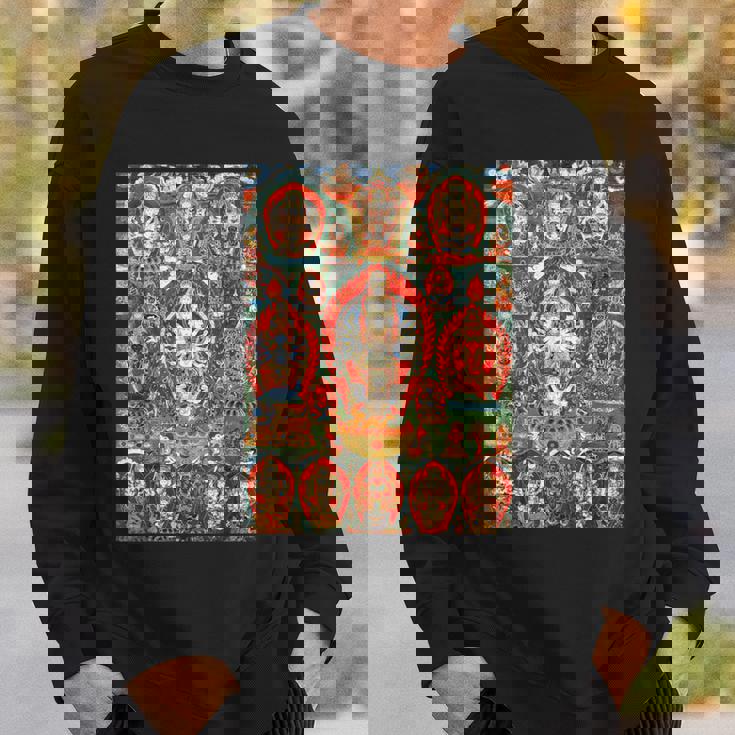 シッダ ラクシュミ チベット仏教 タンカ 曼荼羅 仏教 スウェットシャツ 彼への贈り物