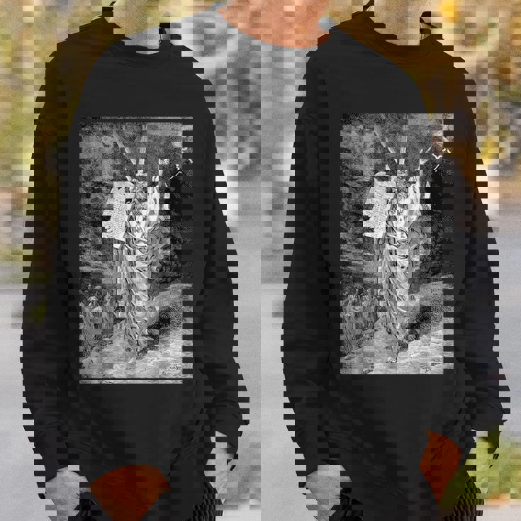 シナイ山から降りてくるモーゼ ギュスターヴ・ドーレ 聖書芸術 スウェットシャツ 彼への贈り物