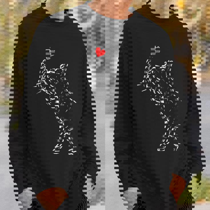 シベリアンハスキー犬愛かわいいシベリアンハスキー スウェットシャツ 彼への贈り物