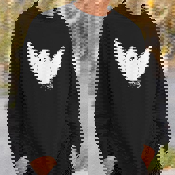 シマエナガ 翼を広げて飛ぶ しまえなが デフォルメ スウェットシャツ 彼への贈り物