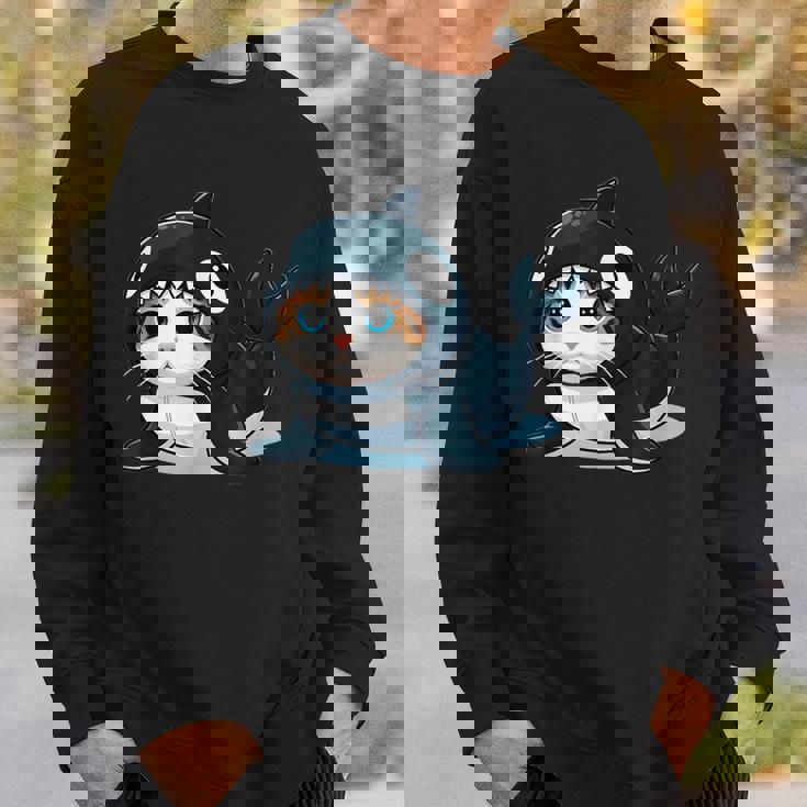 シャチの猫 コスチューム スウェットシャツ 彼への贈り物