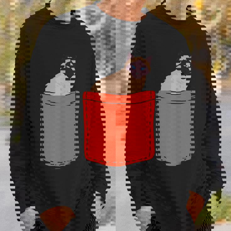 シャムバッグ 猫好きアパレル シャム猫 スウェットシャツ 彼への贈り物