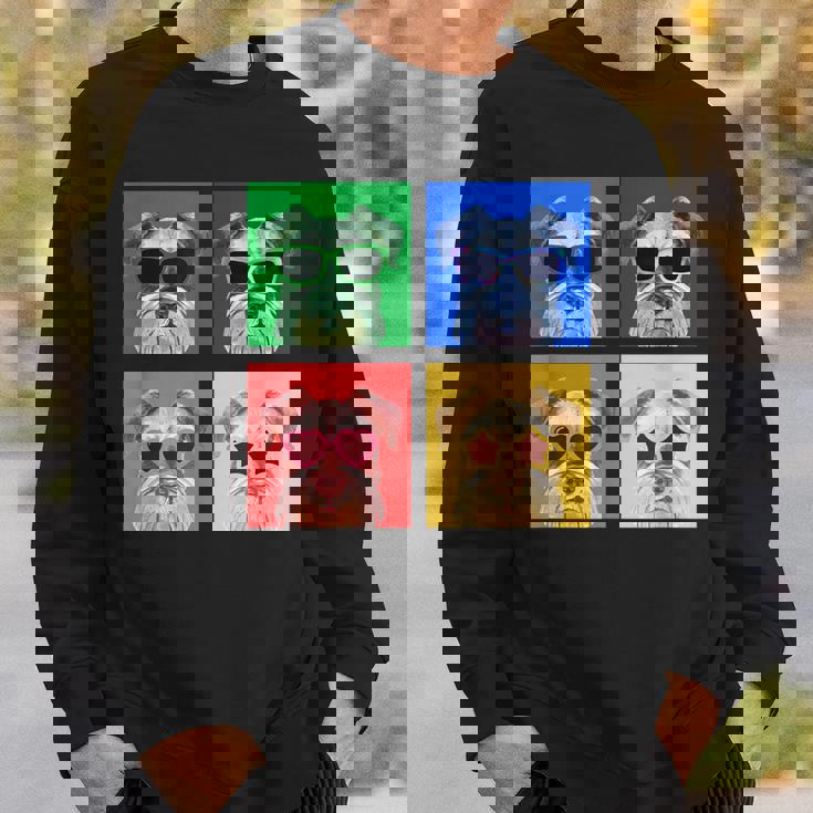 シュナウザー 面白いtシャツ 犬 かわいい メンズ 子供 おもしろ 服 雑貨 グッズ ネタ わんこ イヌ スウェットシャツ 彼への贈り物