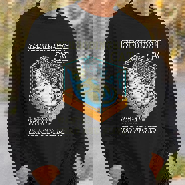 シュレディンガーの猫指名手配教授 科学物理教師 スウェットシャツ 彼への贈り物