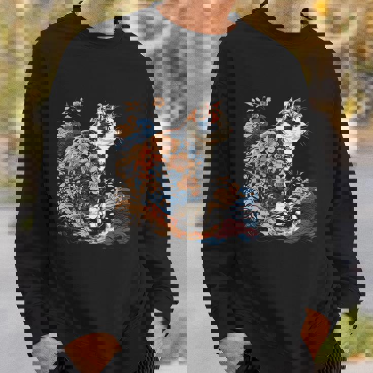 シュールレアリズム 日本画 三毛猫 スウェットシャツ 彼への贈り物