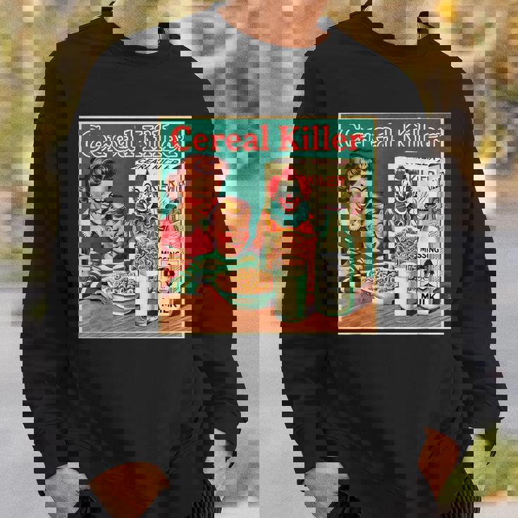 シリアル シリアル キラー 音声しゃれ ホラー コア ミッドセンチュリー スウェットシャツ 彼への贈り物