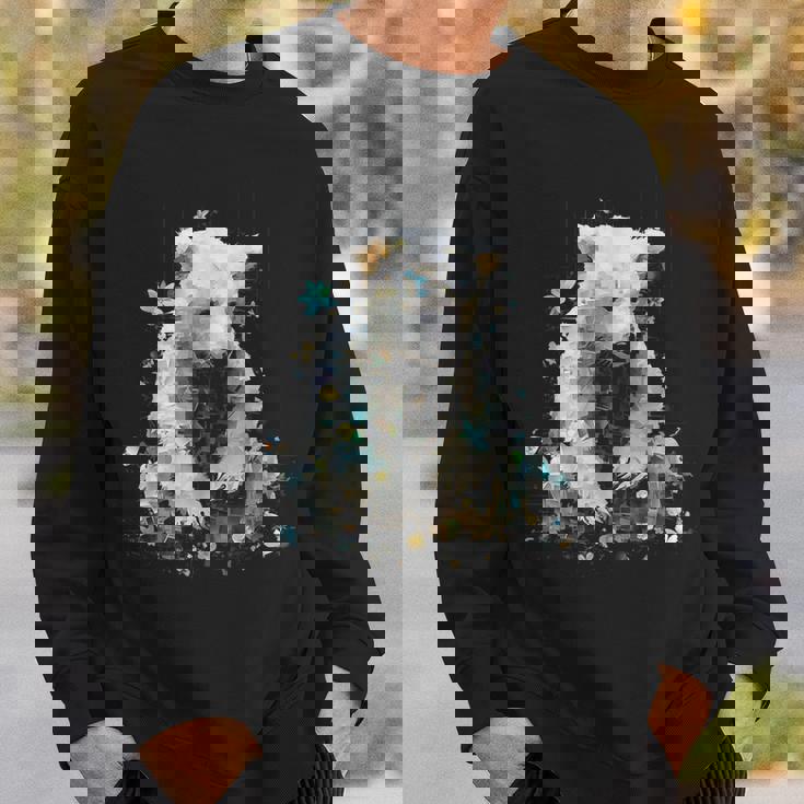 シロクマ 動物 モチーフ 作品 シロクマ スウェットシャツ 彼への贈り物