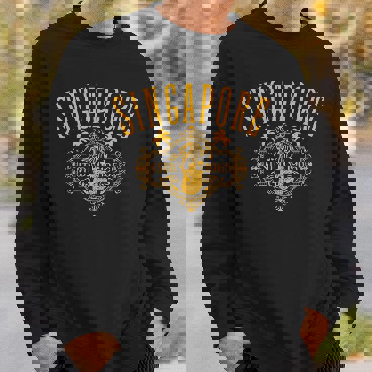 シンガポール メリオン ヴィンテージスタイル デザイン お土産 スウェットシャツ 彼への贈り物