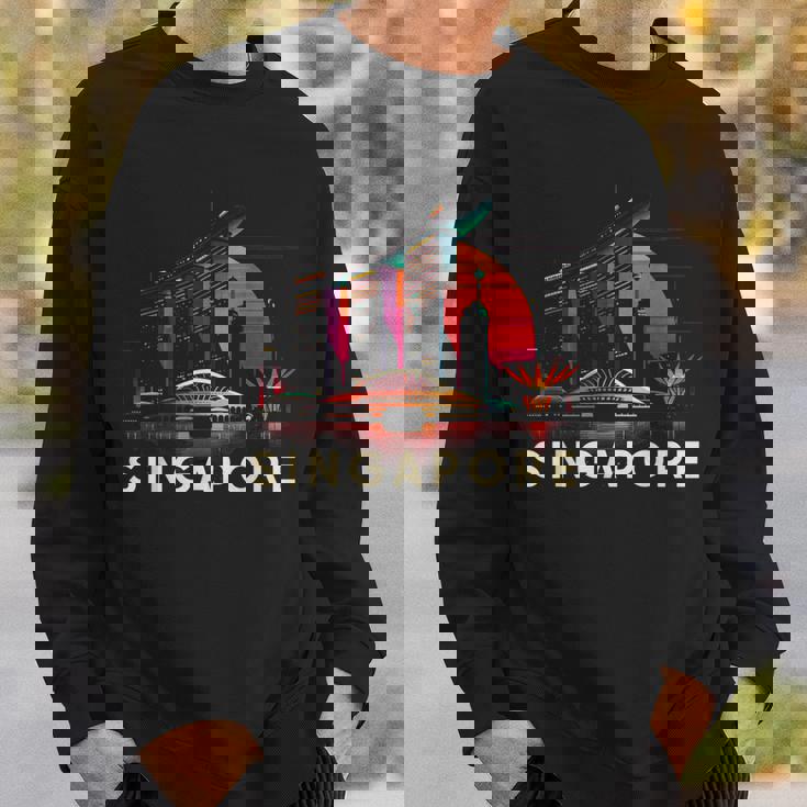 シンガポール市のランドマークビルのお土産 スウェットシャツ 彼への贈り物