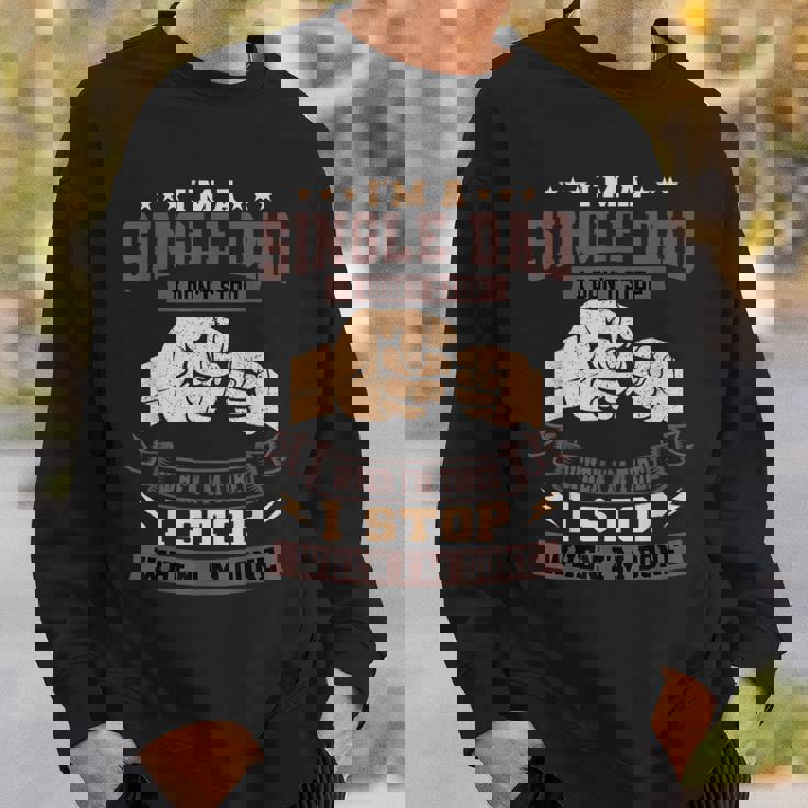 シングルパパ唯一の親ソロペアレントフッドローン・ファーザー スウェットシャツ 彼への贈り物