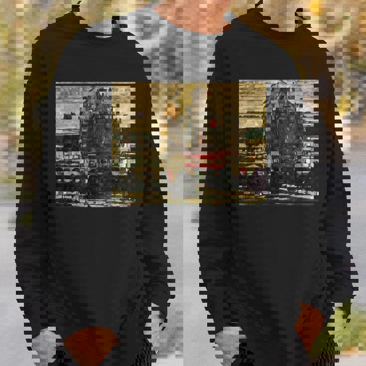 シングル・ハウス・バイ・エゴン・シーレ1915 スウェットシャツ 彼への贈り物