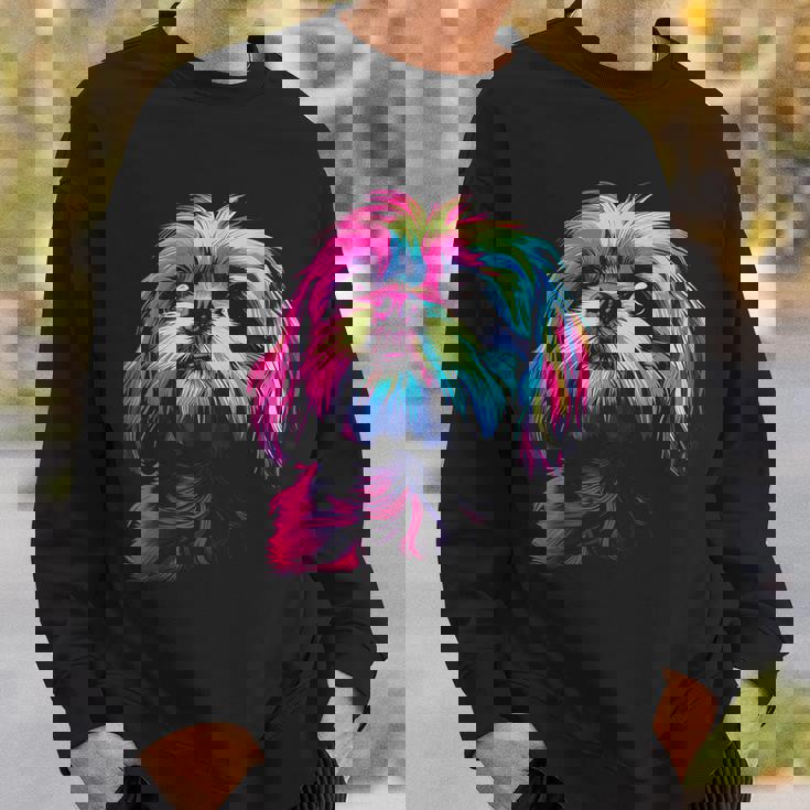 シーズー グラフィック ペット イラスト 犬 シーズー スウェットシャツ 彼への贈り物